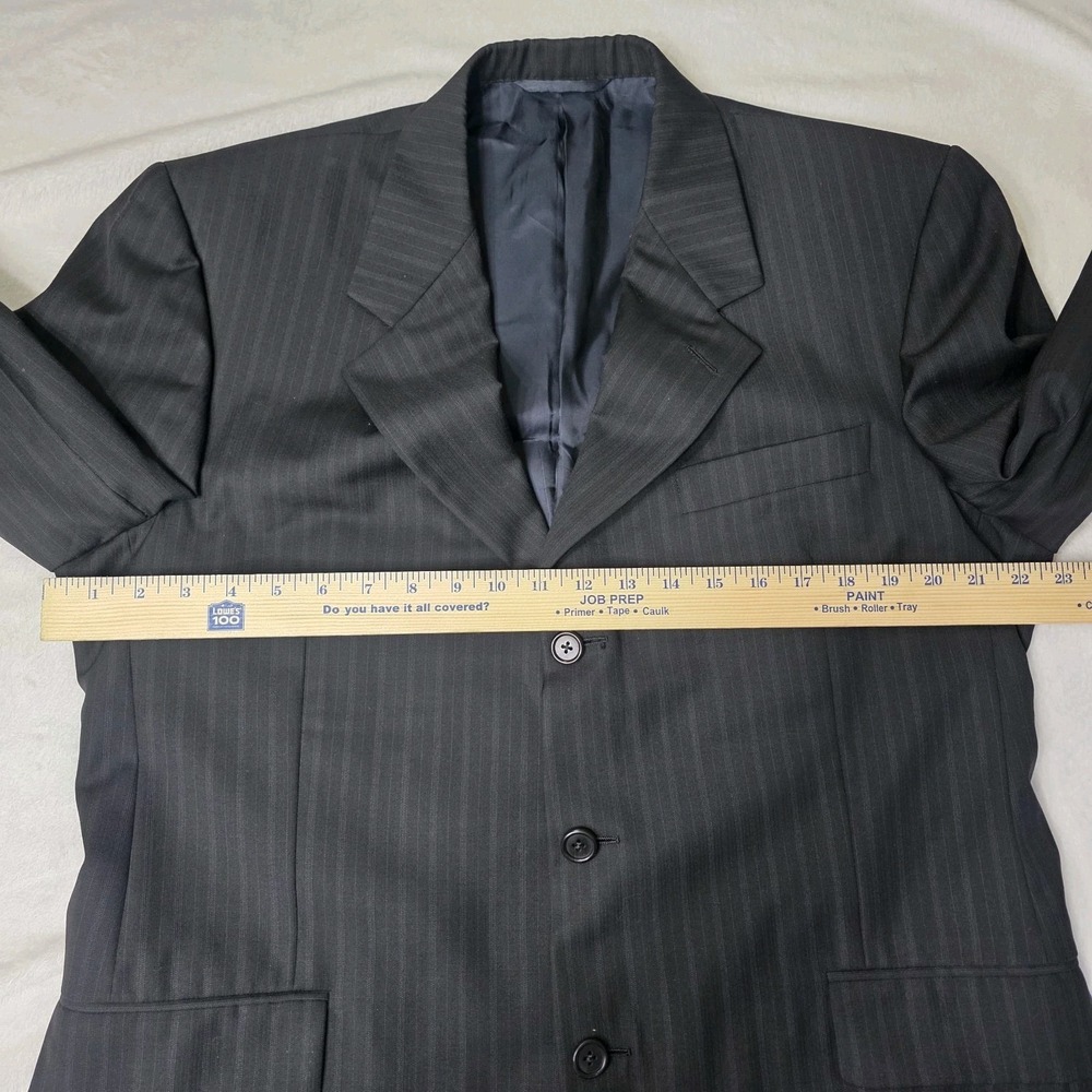 Hickey Freeman Loro Piana Navy Blue Diplomat 100% Wool Tasmanian 120s Blazer 42R - Picture 4 of 15